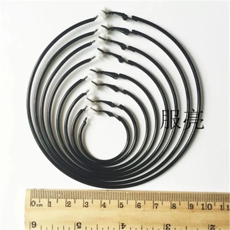 Clip on the ear without pierced Hoop earrings for women Big circle Black Round Personality punk 2021 Fashion Jewelry Accessories