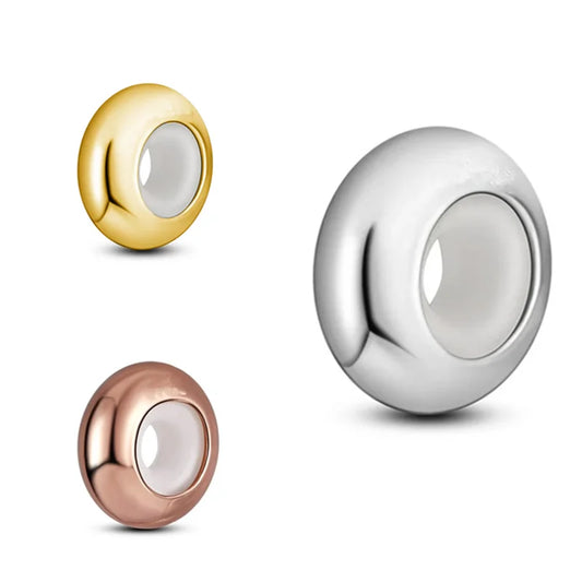 Miniso Silicone Stoppers Beads Rubber Spacer Charm Women Gift Fit Original 925 Sterling Silver Bracelet DIY Jewelry Accessories