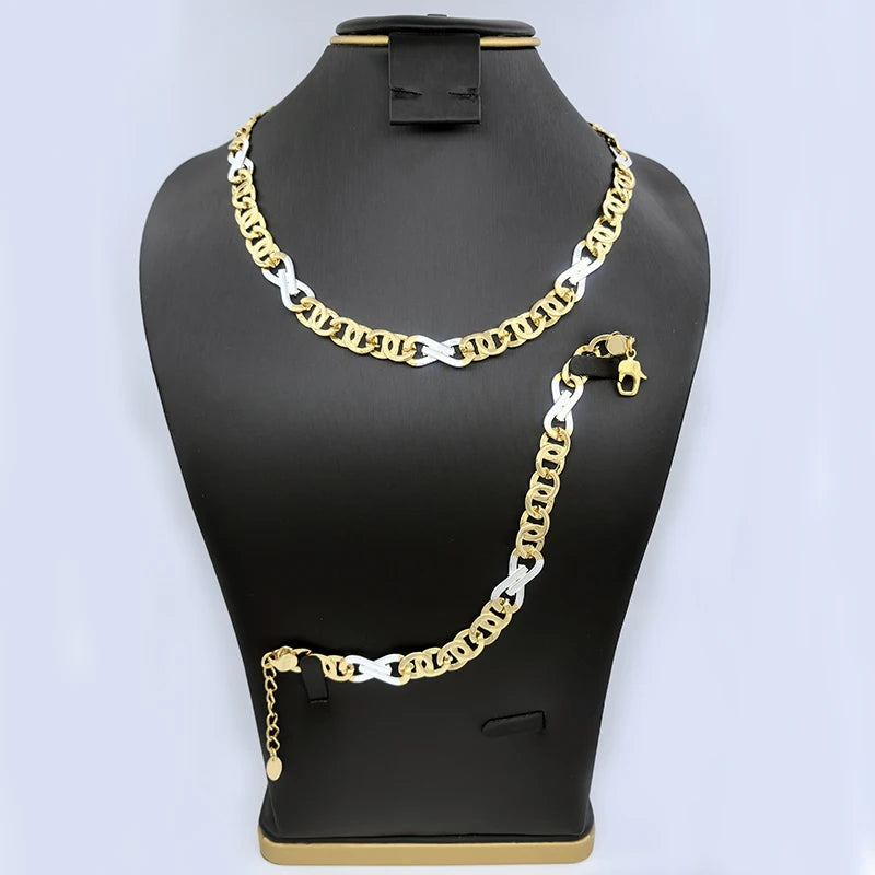 Dubai Necklace Earrings For Women Dollar Euro Pendant Brazilian Jewelry Set Wedding Gift Trendy Party Engagement Jewellery